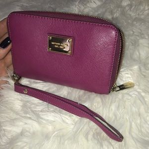Magenta Michael Kors Wristlet